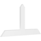 Ekena Millwork Portland Architectural Grade PVC Gable Bracket, 60"W x 32 1/2"H x 2"D x 6"F, 13/12 Pitch GBP060X33X0206POR00 - alternate 1